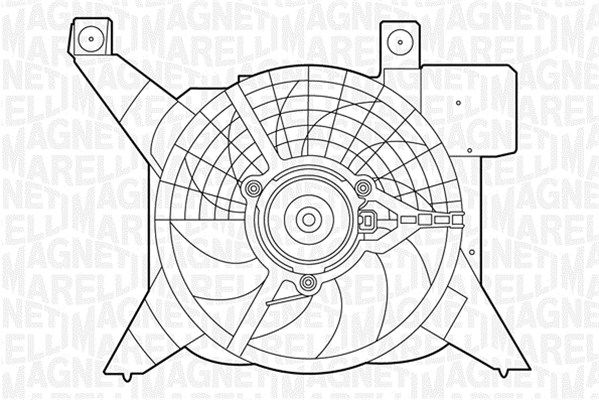 MAGNETI MARELLI Вентилятор, охлаждение двигателя 069422381010